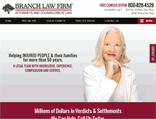 Tablet Screenshot of branchlawfirm.com